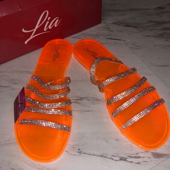 Neón Bling Sandals - Picture 2 of 2